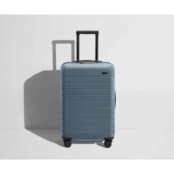 AWAY BIGGER CARRY ON FLEX Spinner Roller Bag Suitcase Luggage Coast Blue 22” - Picture 3 of 16